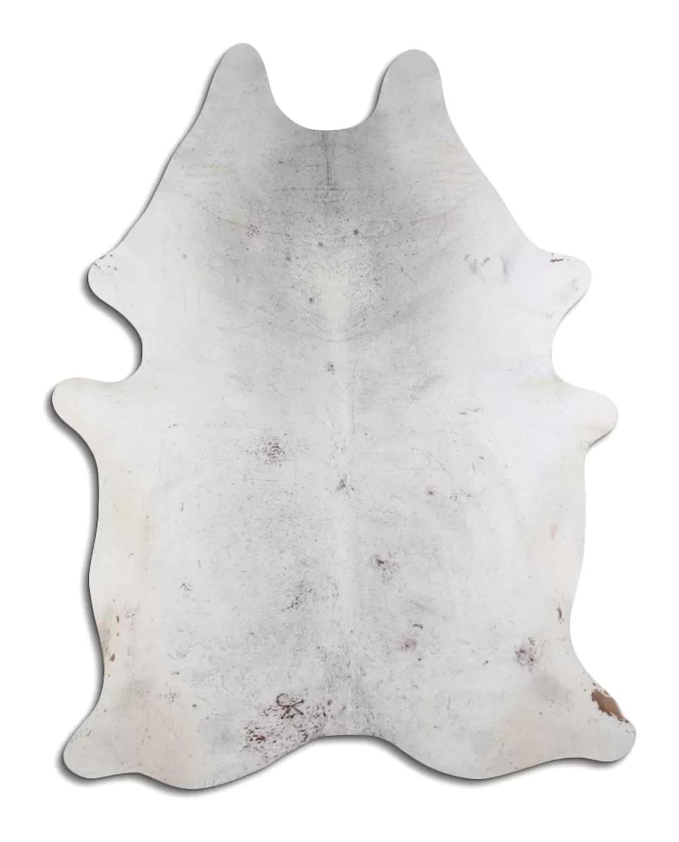 Fiesta Leather Art 103416 Krem 51 mm Deri Toz Tutmaz Yıkanabilir İnce Kaymaz Deri Taban Oval Makine Dokuma Salon Halısı 180x375 cm