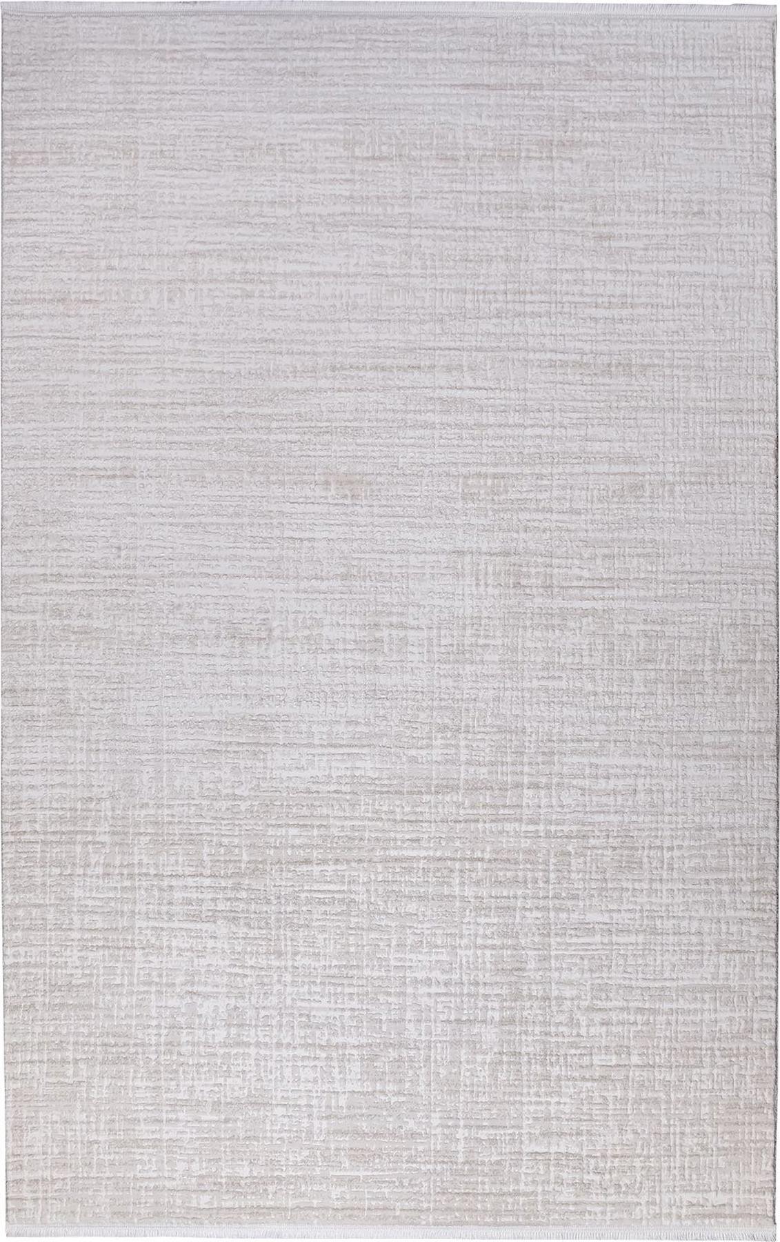 Kreasyon Halı Elkenz 7554 Krem 12 mm Akrilik Yıkanabilir Kalın Pamuk Taban Dikdörtgen Makine Dokuma Salon Halısı 125x200 cm