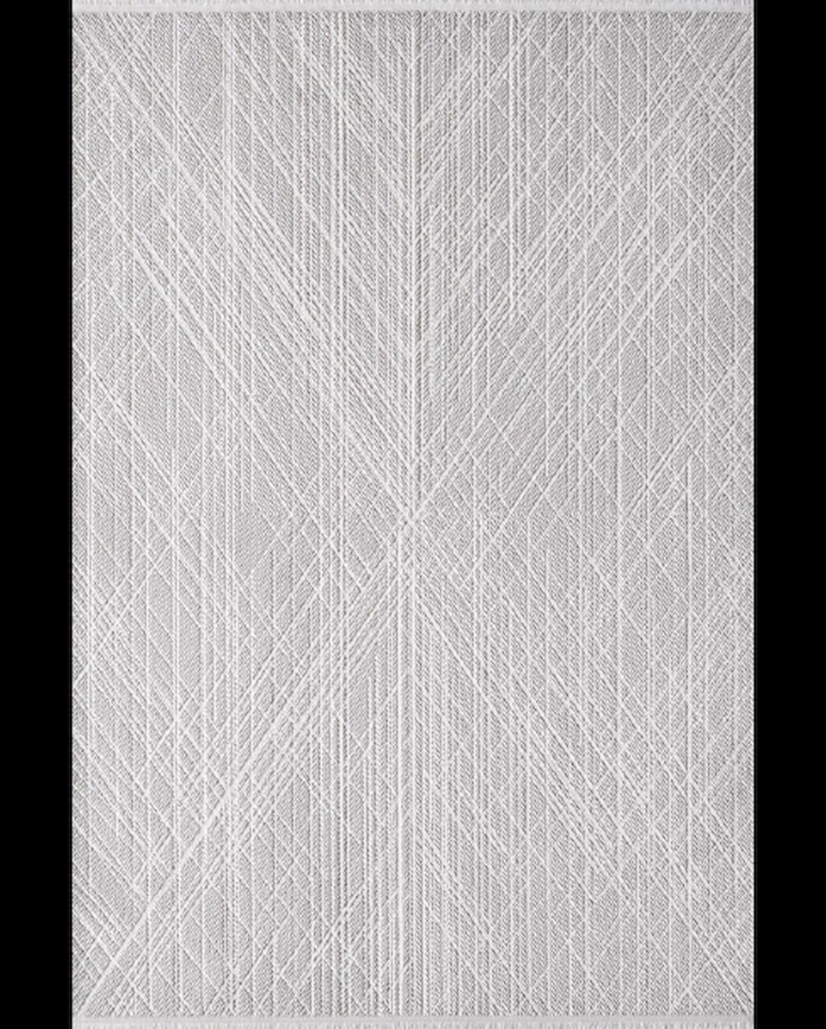 Royal Halı Serenity JV07C Gri 9 mm Akrilik Antibakteriyel Yıkanabilir Kalın Kaymaz Lateks Taban Dikdörtgen Makine Dokuma Salon Halısı 100x150 cm