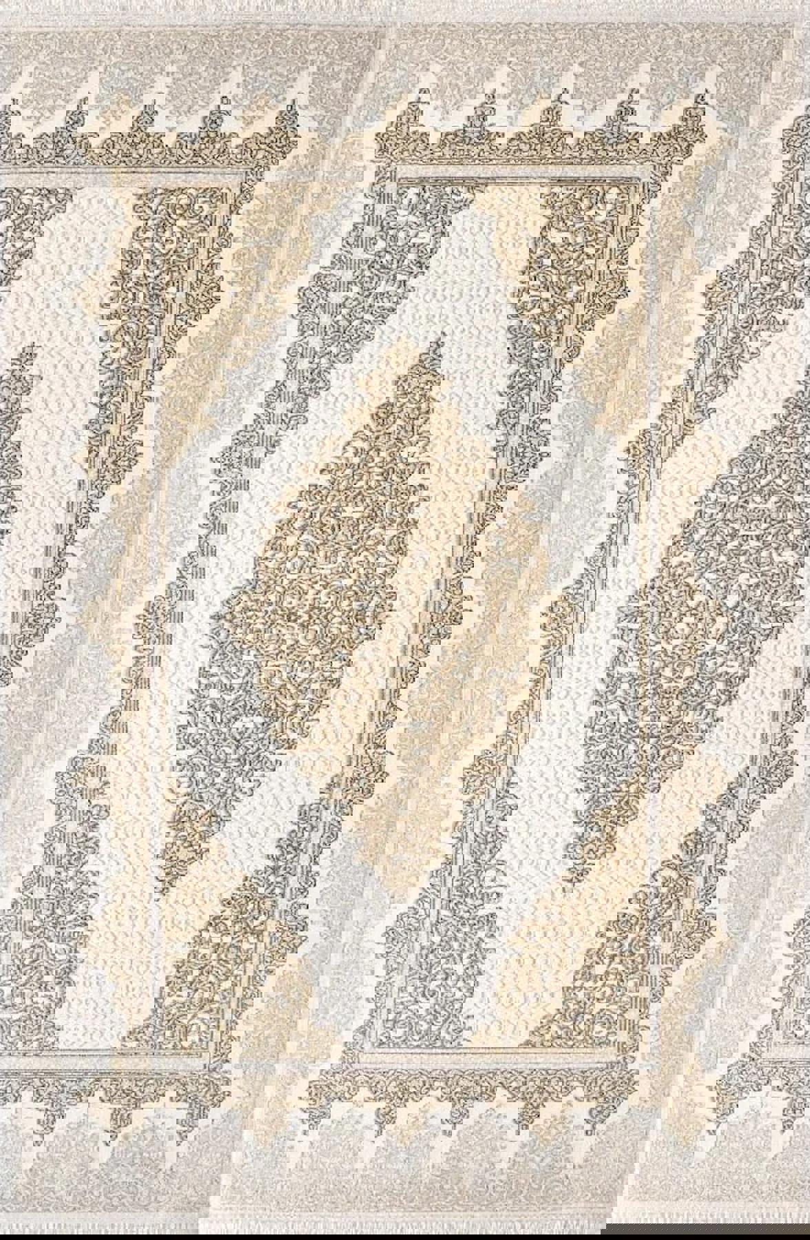 Pierre Cardin Prime JA01B Bej-Kahverengi 0.8 mm Akrilik Antibakteriyel Yıkanabilir İnce Kaymaz Dikdörtgen Makine Dokuma Salon Halısı 100x180 cm