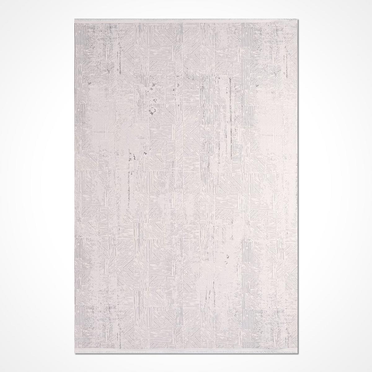 Dekozer Çok Renkli 6 mm Polyester Toz tutmaz Yıkanabilir İnce Pamuk Taban Dikdörtgen Makine Dokuma Salon Halısı 80x150 cm