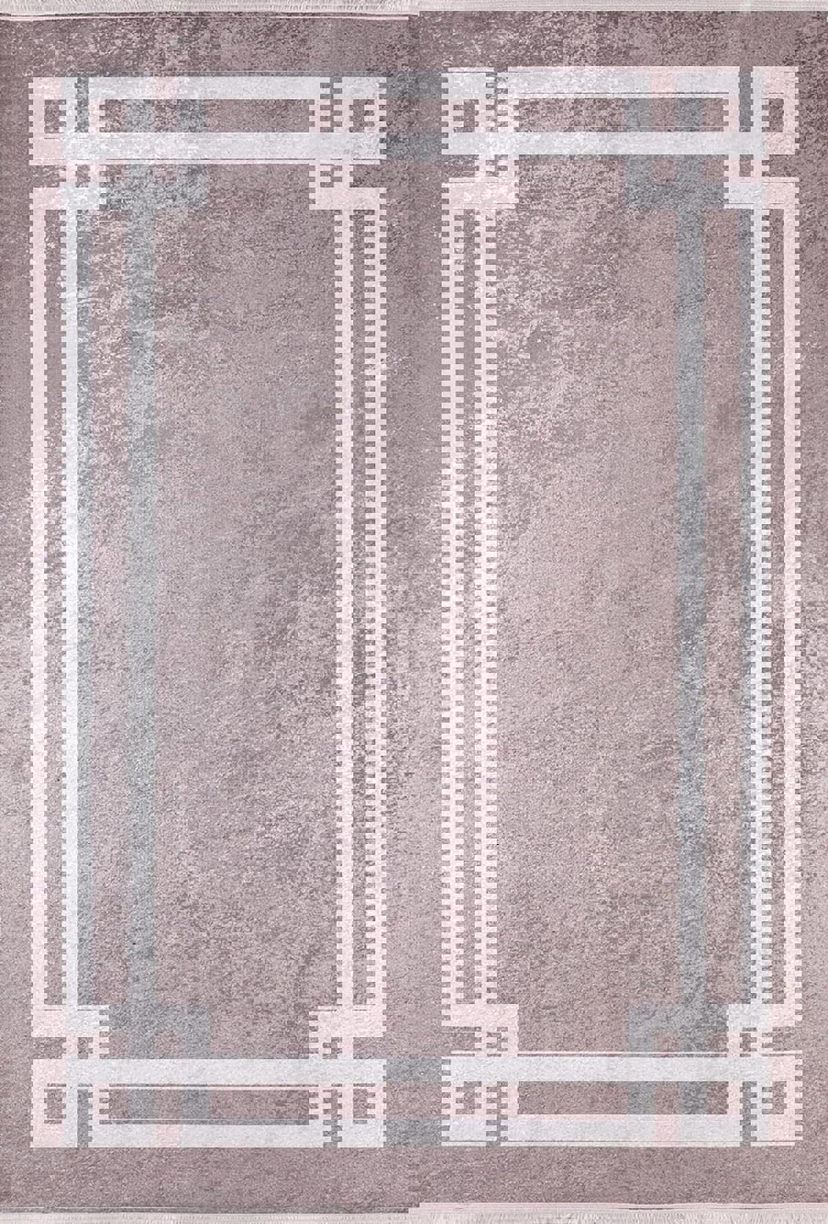 Halı Atölyesi HA149 Kahverengi 5 mm Pamuk Antibakteriyel Yıkanabilir İnce Kaymaz Taban Dikdörtgen Makine Dokuma Salon Halısı 160x230 cm