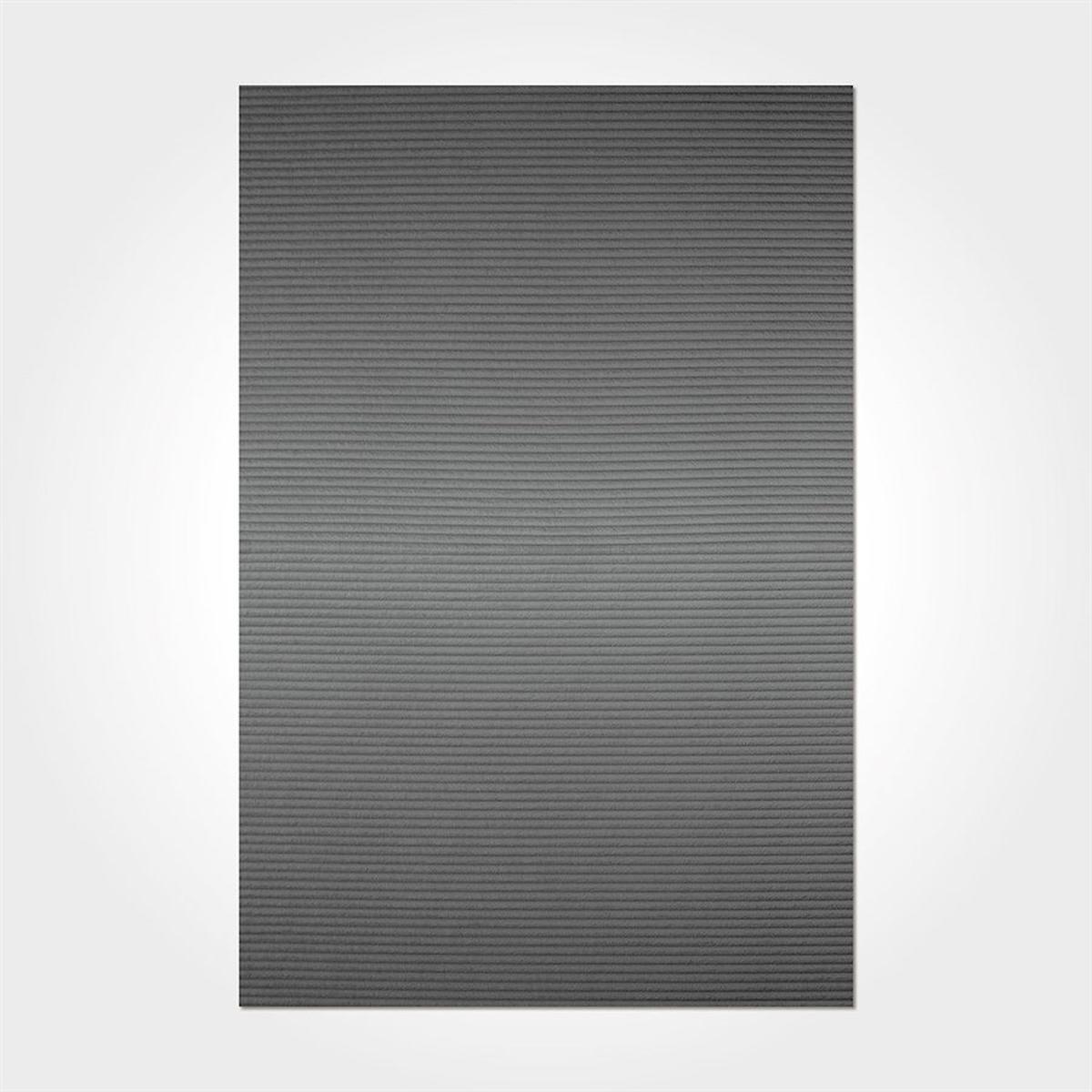 Crea Halı 2555PC Siyah Pamuk-Polyester Yıkanabilir İnce Kaymaz Dikdörtgen Makine Dokuma Salon Halısı 120x120 cm