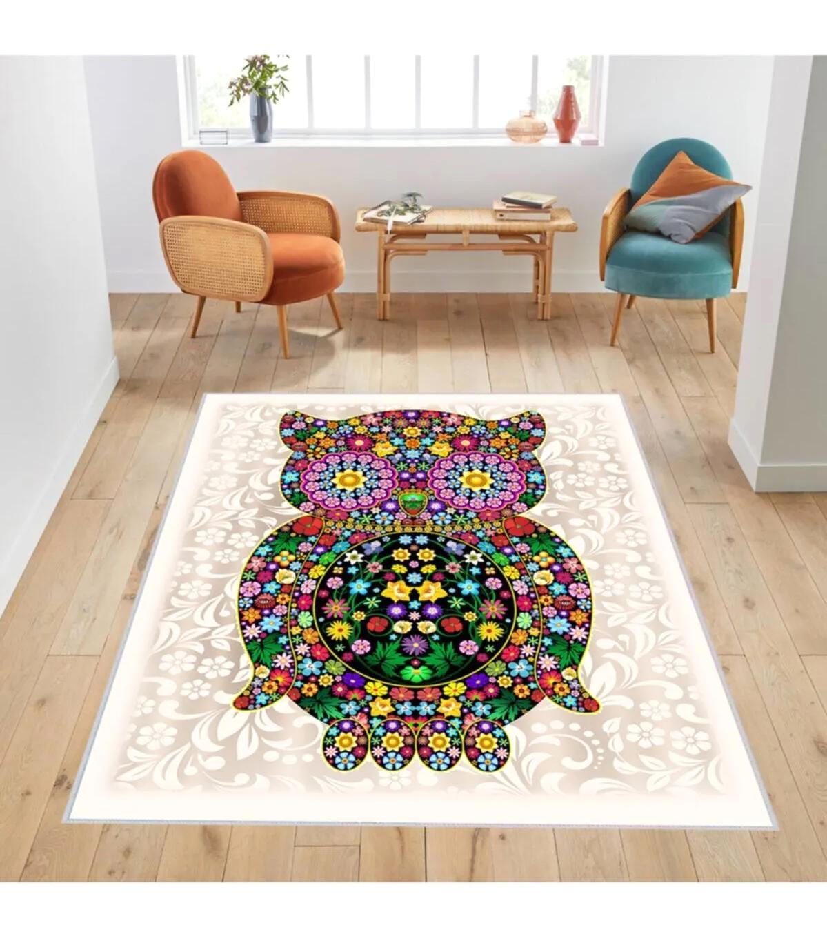 Rovigo Home RVG1302 Krem 8 mm Polyester Antibakteriyel-Leke Tutmaz-Toz Tutmaz Yıkanabilir İnce Kaymaz Dot Taban Dikdörtgen Makine Dokuma Salon Halısı 100x300 cm