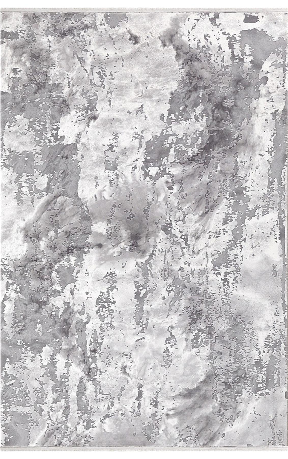 Dinarsu Electra 31973 Gri 11 mm Akrilik Silinebilir Yıkanabilir Orta Kaymaz Dikdörtgen Makine Dokuma Oturma Odası Halısı 80x120 cm