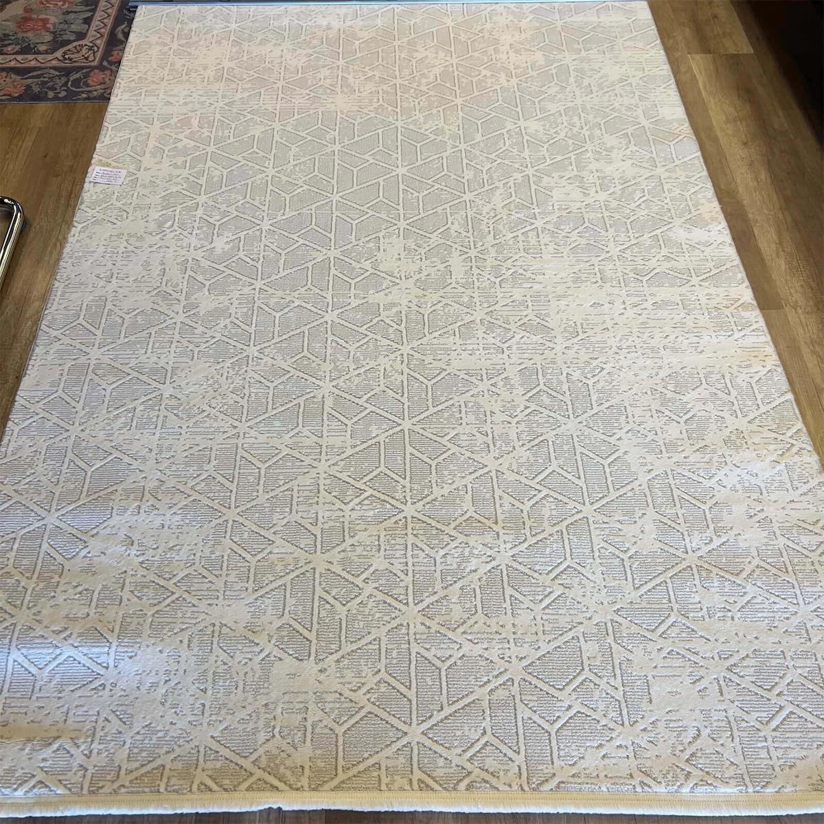 Hoom Rugs Infinity 10263 Beyaz 12 mm Mikropolyester Toz tutmaz Yıkanabilir Kalın Kaymaz Dikdörtgen Makine Dokuma Salon Halısı 80x300 cm