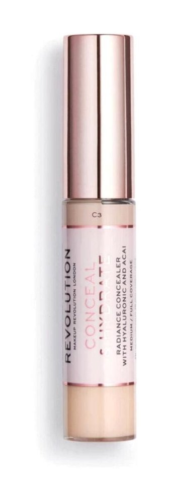 Revolution Conceal And Hydrate C3 Nemlendiricili Göz Altı Likit Fırça Kapatıcı