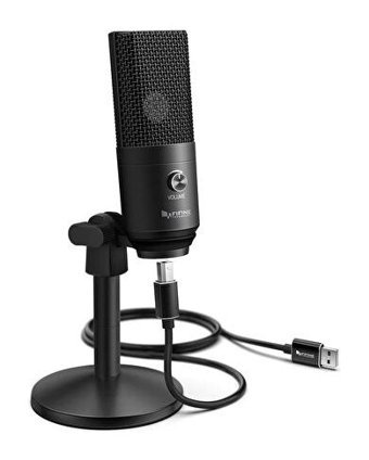 Fifine K670B Kablolu Oyuncu Yayıncı USB Siyah Masaüstü Mikrofon