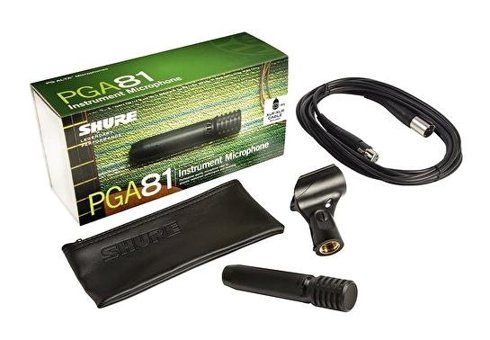 Shure PGA81XLR Condenser 3.5 mm Kablolu Siyah El Mikrofon