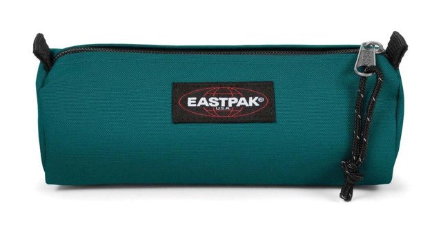 Eastpak Benchmark Yeşil Düz Bez Tek Gözlü Silindir Cüzdan Kalemlik