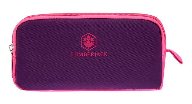 Lumberjack LMKLK24016 Mor Düz Kumaş Bölmeli Çift Gözlü Dikdörtgen Cüzdan Kalemlik