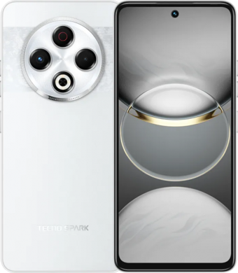 Tecno Spark 30 128 GB Hafıza 8 GB Ram 6.78 inç 64 MP Çift Hatlı IPS LCD Ekran Android Akıllı Cep Telefonu Beyaz