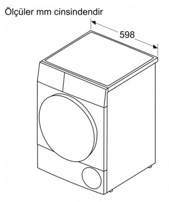 Profilo KM8611HTR 8 kg A++ Çamaşır Kurutma Makinesi Beyaz
