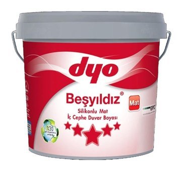 Dyo Beşyıldız Silikonlu Mat İç Cephe Boyası 20 kg Beyaz