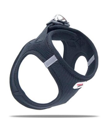 Tailpetz Air Mesh M Ayarlanabilir Göğüs Köpek Tasması Siyah