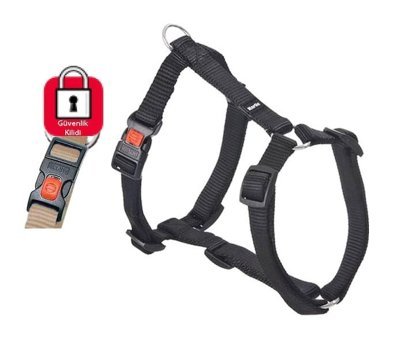 Karlie Kilitli 35-50 cm Ayarlanabilir Göğüs Köpek Tasması Siyah