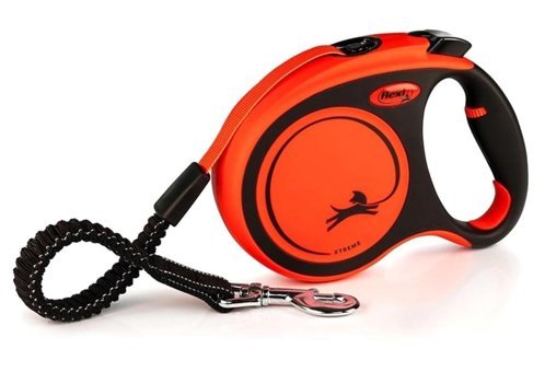 Flexi Xtreme Otomatik M Makaralı Ayarlanabilir Köpek Tasması Turuncu
