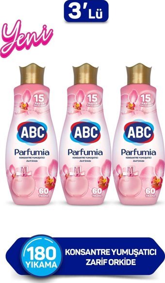 ABC Konsantre Zarif Orkide 180 Yıkama Yumuşatıcı 3x1.44 lt