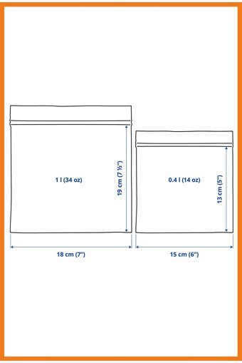 Alony Home Istad Küçük-Orta Kilitli Buz Dolabı Poşeti 2x30 Adet