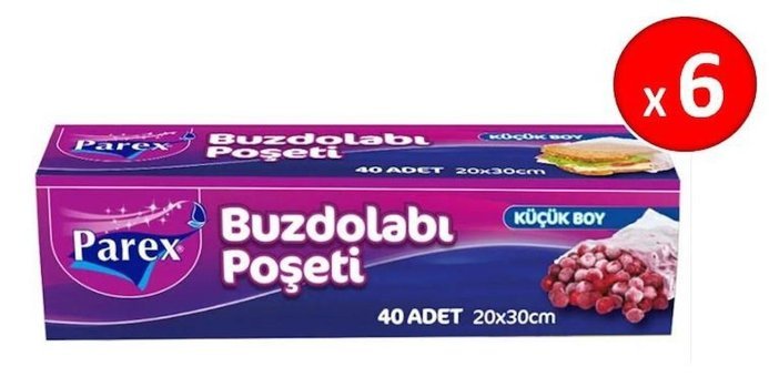 Parex Küçük Buz Dolabı Poşeti 6x40 Adet