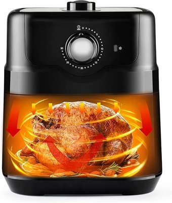 Sinbo SCO-5055 Airfryer 4.5 lt Tek Hazneli Yağsız Sıcak Hava Fritözü Siyah