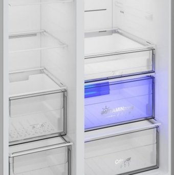 Grundig GSND 6384 S Çift Kapılı Statik E Enerji Sınıfı 580 lt Gri Alttan Donduruculu Solo Gardrop Buzdolabı