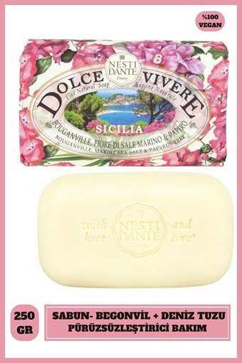 Nesti Dante Organik Deniz Tuzu Katı Sabun 250 gr