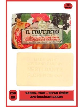 Nesti Dante Frutteto Organik Nar-Üzüm Katı Sabun 250 gr
