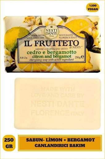Nesti Dante Organik Bergomat-Limon Katı Sabun 250 gr