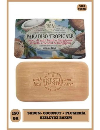 Nesti Dante Paradiso Tropicale Organik Hindistan Cevizi Katı Sabun 250 gr