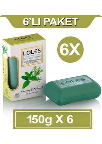 Lole's Bitkisel Organik Çörek Otu Yağı Katı Sabun 6x150 gr