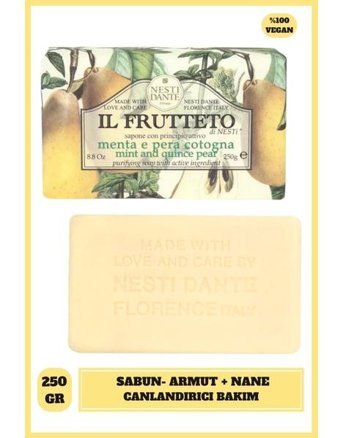 Nesti Dante Il Frutteto Organik Armut-Nane Katı Sabun 250 gr