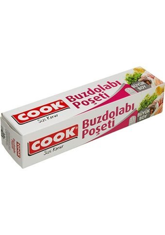 Cook Büyük 30x45 Buz Dolabı Poşeti 4x15 Adet