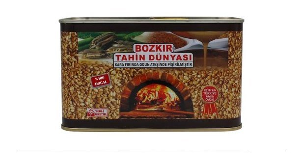 Bozkır Tahin Dünyası Teneke Çifte Kavrulmuş Organik Glutensiz Kepeksiz Bozkır Tahin 800 gr