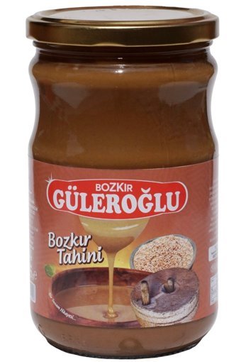 Bozkır Güleroğlu Cam Kavanoz Çifte Kavrulmuş Organik Glutensiz Kepekli Bozkır Tahin 500 gr