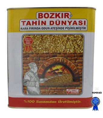 Bozkır Tahin Dünyası Çifte Kavrulmuş Organik Glutensiz Kepekli Bozkır Tahin 1.75 kg