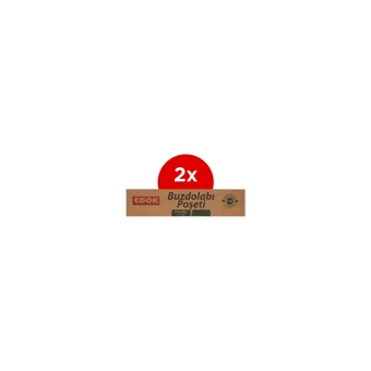 Cook Orta 24x38 Buz Dolabı Poşeti 2x30 Adet