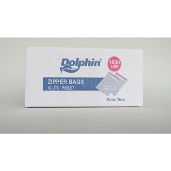 Dolphin Küçük Kilitli 8x10 cm Buz Dolabı Poşeti 1000 Adet