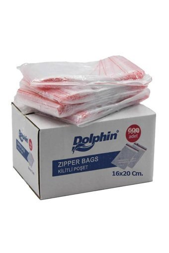 Dolphin Küçük Kilitli 16x20 Buz Dolabı Poşeti 10x600 Adet