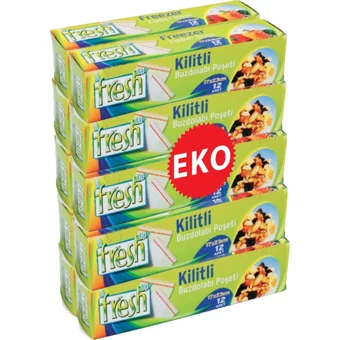Fresh-Up Küçük Kilitli 17X23 Buz Dolabı Poşeti 10x12 Adet