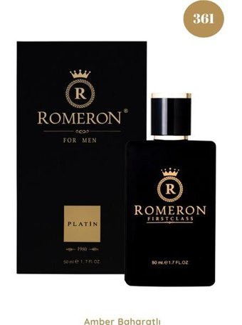 Romeron 361 Platin EDP Çiçeksi-Meyveli Erkek Parfüm 50 ml