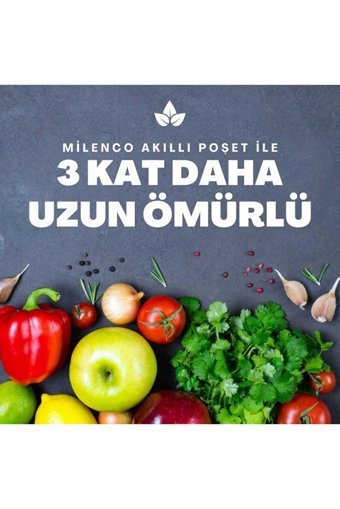 Milenco Büyük Buz Dolabı Poşeti 50 Adet
