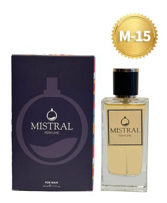 Mistral Perfume M15 One Lucky EDP Sandal-Sandal Ağacı Erkek Parfüm 50 ml