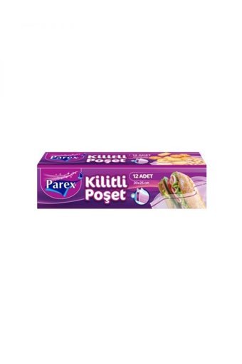 Parex Küçük Kilitli Buz Dolabı Poşeti 12 Adet