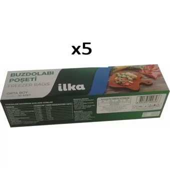 İlka Orta Buz Dolabı Poşeti 5x150 Adet