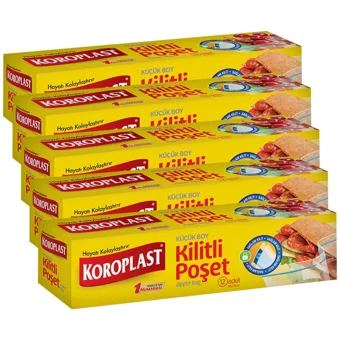 Koroplast Küçük Kilitli Buz Dolabı Poşeti 5x12 Adet
