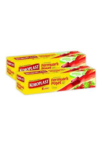 Koroplast fermuarlı Küçük Fermuarlı 20x25 Buz Dolabı Poşeti 2x12 Adet