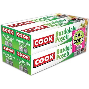 Cook Küçük Buz Dolabı Poşeti 4x50 Adet