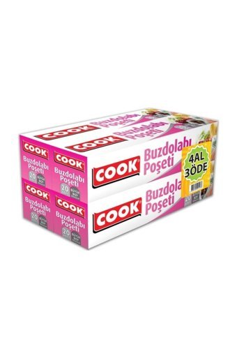 Cook Büyük Buz Dolabı Poşeti 120 Adet