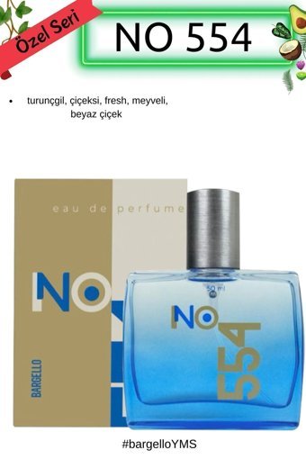 Bargello 554 EDP Meyveli-Turunçgil Erkek Parfüm 50 ml